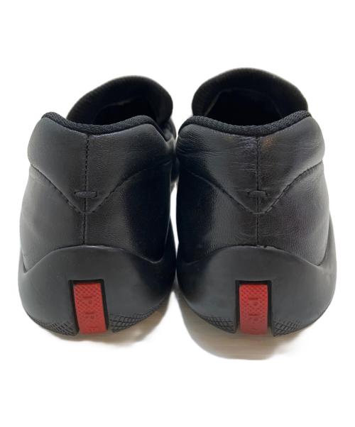 PRADA（プラダ）PRADA (プラダ) ドローコードスリッポン ブラック サイズ:36(23CM)の古着・服飾アイテム