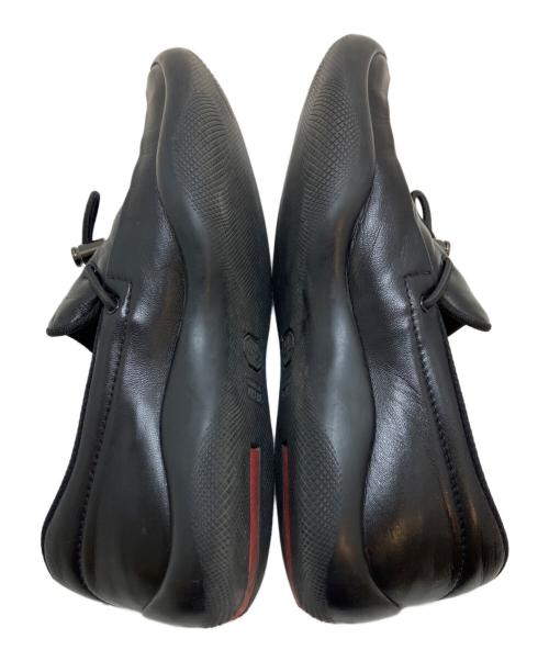 PRADA（プラダ）PRADA (プラダ) ドローコードスリッポン ブラック サイズ:36(23CM)の古着・服飾アイテム