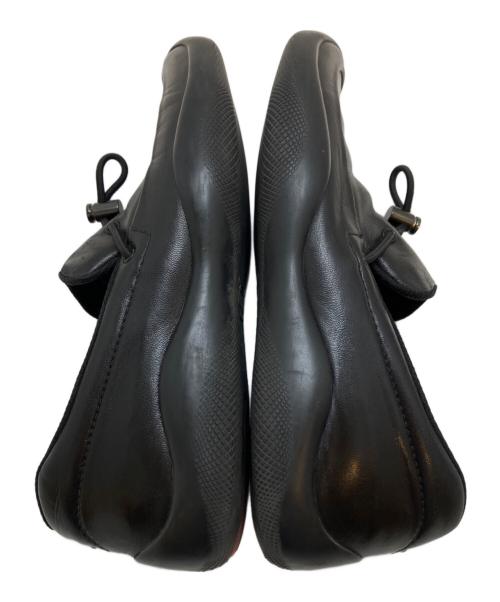 PRADA（プラダ）PRADA (プラダ) ドローコードスリッポン ブラック サイズ:36(23CM)の古着・服飾アイテム