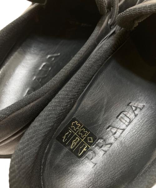 PRADA（プラダ）PRADA (プラダ) ドローコードスリッポン ブラック サイズ:36(23CM)の古着・服飾アイテム