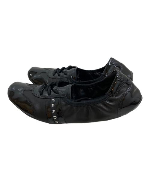 PRADA SPORTS（プラダスポーツ）PRADA SPORTS (プラダスポーツ) バレエシューズ ブラック サイズ:35(22.5CM)の古着・服飾アイテム