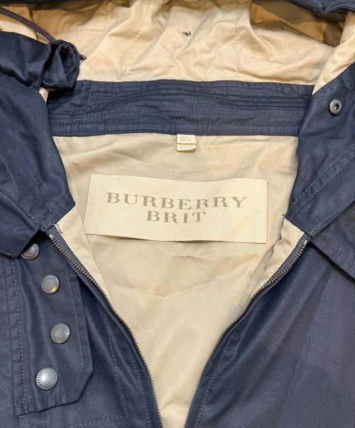 BURBERRY BRIT（バーバリーブリット）BURBERRY BRIT (バーバリーブリット) ベンタイルスモックモチーフ フーデッドジャケット ネイビー サイズ:XXXLの古着・服飾アイテム