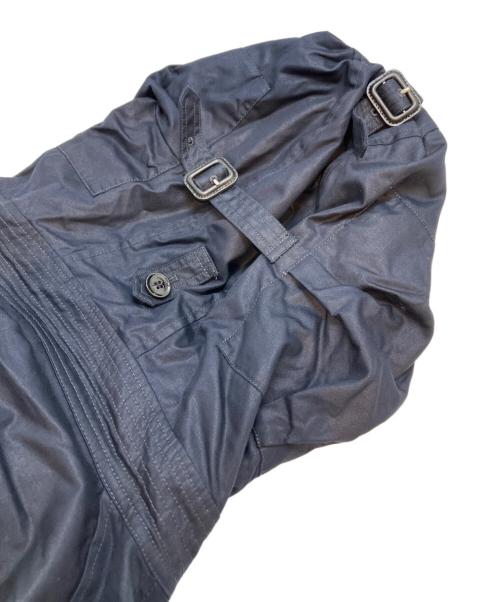 BURBERRY BRIT（バーバリーブリット）BURBERRY BRIT (バーバリーブリット) ベンタイルスモックモチーフ フーデッドジャケット ネイビー サイズ:XXXLの古着・服飾アイテム