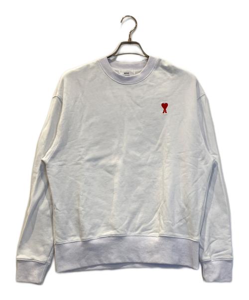 ami（アミ）ami (アミ) クルーネック ホワイト サイズ:Lの古着・服飾アイテム