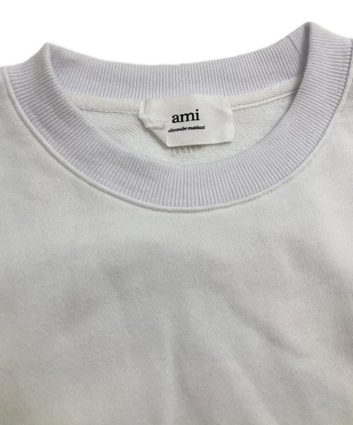 ami（アミ）ami (アミ) クルーネック ホワイト サイズ:Lの古着・服飾アイテム