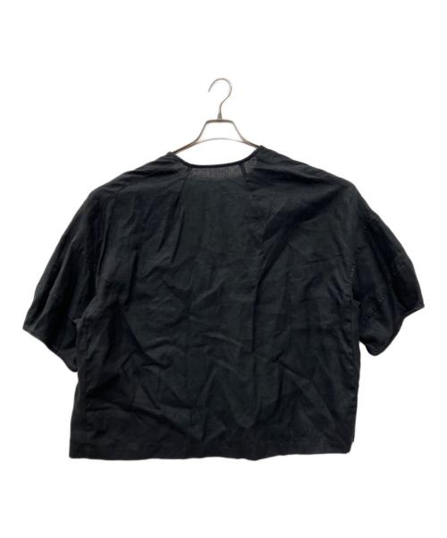 BEARDSLEY（ビアズリー）BEARDSLEY (ビアズリー) 袖ぷっくりリネンジャケット ブラック サイズ:FREEの古着・服飾アイテム