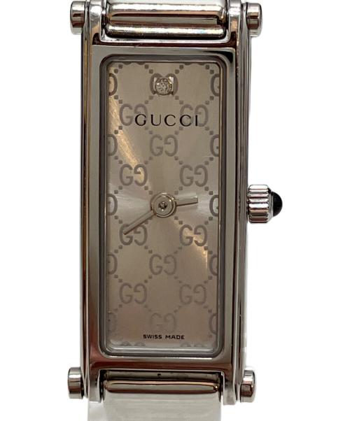 GUCCI（グッチ）GUCCI (グッチ) ピンクシェル ステンレススチール/腕時計 シルバー サイズ:表記なしの古着・服飾アイテム