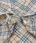 中古・古着 BURBERRY BLUE LABEL (バーバリー ブルー レーベル) 半袖チェックシャツ ベージュ サイズ:38：5000円