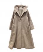 H BEAUTY&YOUTHエイチ ビューティー&ユース）の古着「PILE HOOD TENT COAT」｜ベージュ