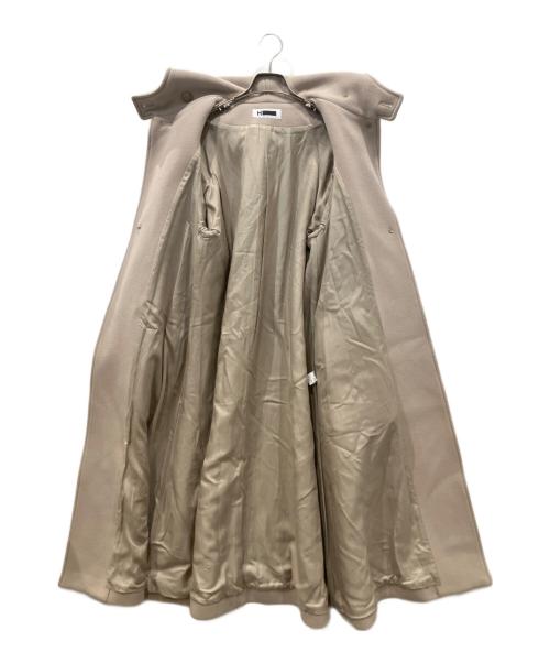 H BEAUTY&YOUTH（エイチ ビューティー&ユース）H BEAUTY&YOUTH (エイチ ビューティー&ユース) PILE HOOD TENT COAT ベージュ サイズ:Sの古着・服飾アイテム