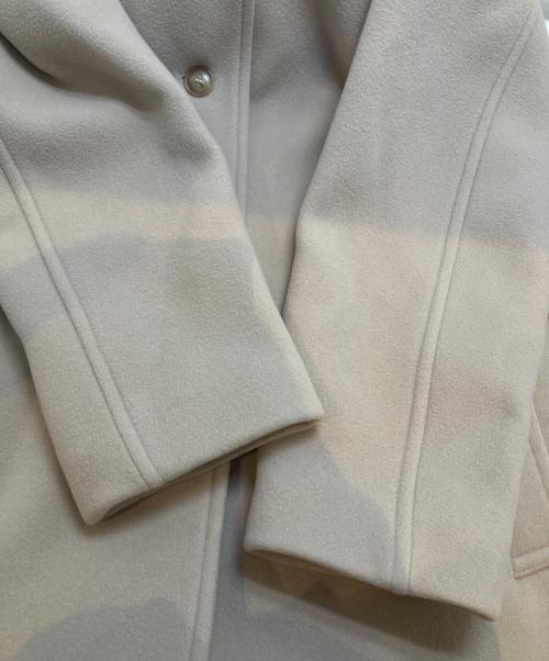 H BEAUTY&YOUTH（エイチ ビューティー&ユース）H BEAUTY&YOUTH (エイチ ビューティー&ユース) PILE HOOD TENT COAT ベージュ サイズ:Sの古着・服飾アイテム