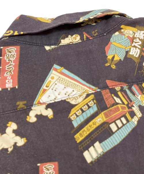 STUDIO D'ARTISAN（ステュディオダルチザン）STUDIO D'ARTISAN (ステュディオダルチザン) 開襟シャツ ブラウン サイズ:Lの古着・服飾アイテム