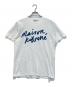 maison kitsune（メゾンキツネ）の古着「HANDWRITINGクルーネック半袖Tシャツ」｜ホワイト