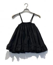 crinkle crinkle crinkle（クリンクル クリンクル クリンクル）の古着「2way embroideryミニスカート」｜ブラック