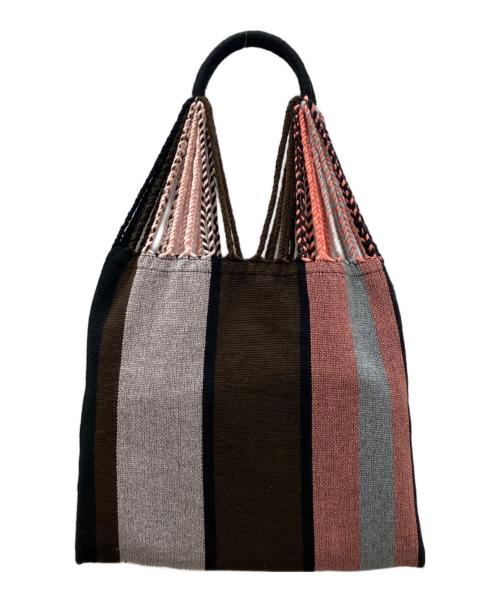MARNI（マルニ）MARNI (マルニ) ハンモックトートバッグ ピンク×ブラウン サイズ:表記なしの古着・服飾アイテム