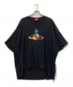 Vivienne Westwood RED LABELヴィヴィアンウエストウッドレッドレーベル）の古着「オーブ刺繍Tシャツ」｜ブラック