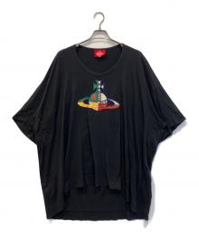 Vivienne Westwood RED LABEL（ヴィヴィアンウエストウッドレッドレーベル）の古着「オーブ刺繍Tシャツ」｜ブラック