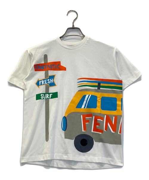FENDI KIDS（フェンディ キッズ）FENDI KIDS (フェンディ キッズ) グラフィックプリントTシャツ ホワイト サイズ:10A(140キッズ向けサイズ)の古着・服飾アイテム