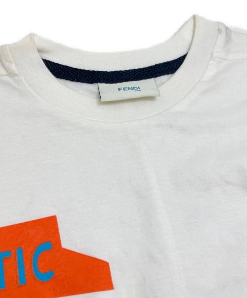 FENDI KIDS（フェンディ キッズ）FENDI KIDS (フェンディ キッズ) グラフィックプリントTシャツ ホワイト サイズ:10A(140キッズ向けサイズ)の古着・服飾アイテム