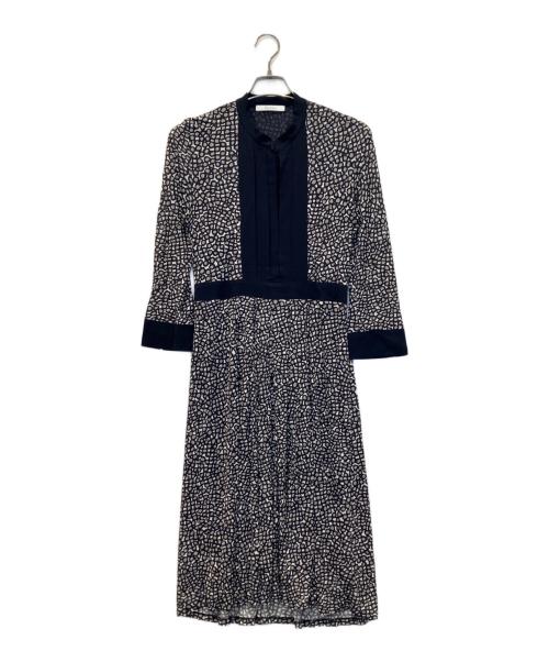 MaxMara（マックスマーラ）MaxMara (マックスマーラ) 総柄ワンピース ブラウン サイズ:42の古着・服飾アイテム