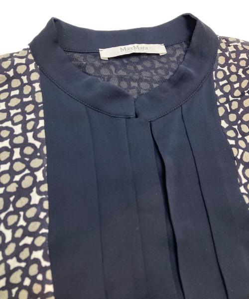 MaxMara（マックスマーラ）MaxMara (マックスマーラ) 総柄ワンピース ブラウン サイズ:42の古着・服飾アイテム