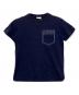 FENDI KIDS（フェンディ キッズ）の古着「刺繍Tシャツ」｜ネイビー