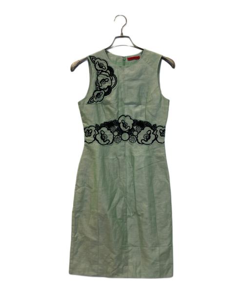 VIVIENNE TAM（ヴィヴィアンタム）VIVIENNE TAM (ヴィヴィアンタム) ノースリーブワンピース グリーンの古着・服飾アイテム