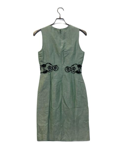 VIVIENNE TAM（ヴィヴィアンタム）VIVIENNE TAM (ヴィヴィアンタム) ノースリーブワンピース グリーンの古着・服飾アイテム