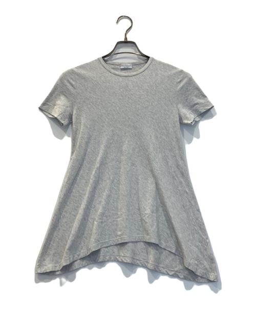 BRUNELLO CUCINELLI（ブルネロクチネリ）BRUNELLO CUCINELLI (ブルネロクチネリ) モニーレチェーン装飾ワイド変形カットソー グレー サイズ:Sの古着・服飾アイテム