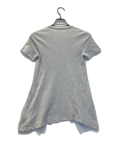 BRUNELLO CUCINELLI（ブルネロクチネリ）BRUNELLO CUCINELLI (ブルネロクチネリ) モニーレチェーン装飾ワイド変形カットソー グレー サイズ:Sの古着・服飾アイテム