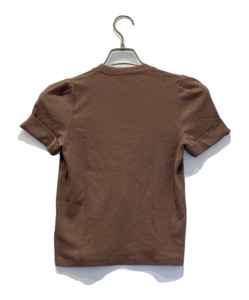 BRUNELLO CUCINELLI（ブルネロクチネリ）BRUNELLO CUCINELLI (ブルネロクチネリ) 半袖ニット ブラウン サイズ:Mの古着・服飾アイテム