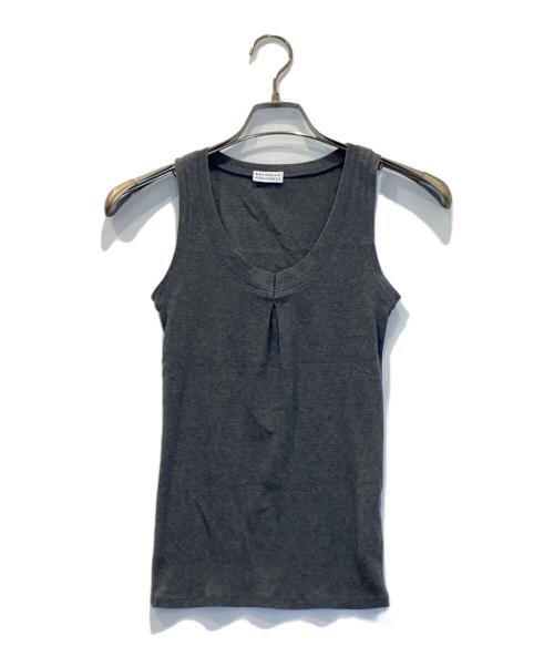 BRUNELLO CUCINELLI（ブルネロクチネリ）BRUNELLO CUCINELLI (ブルネロクチネリ) ノースリーブニット グレー サイズ:XSの古着・服飾アイテム