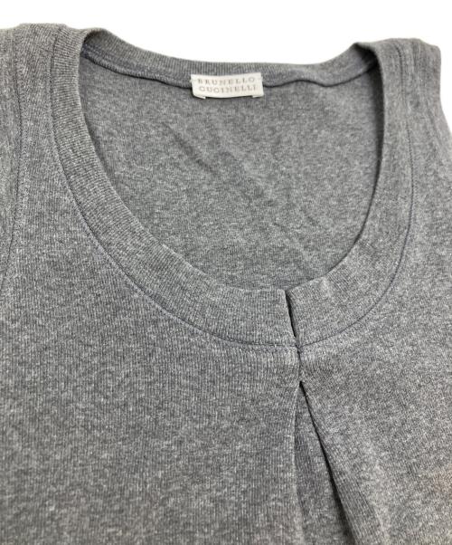 BRUNELLO CUCINELLI（ブルネロクチネリ）BRUNELLO CUCINELLI (ブルネロクチネリ) ノースリーブニット グレー サイズ:XSの古着・服飾アイテム