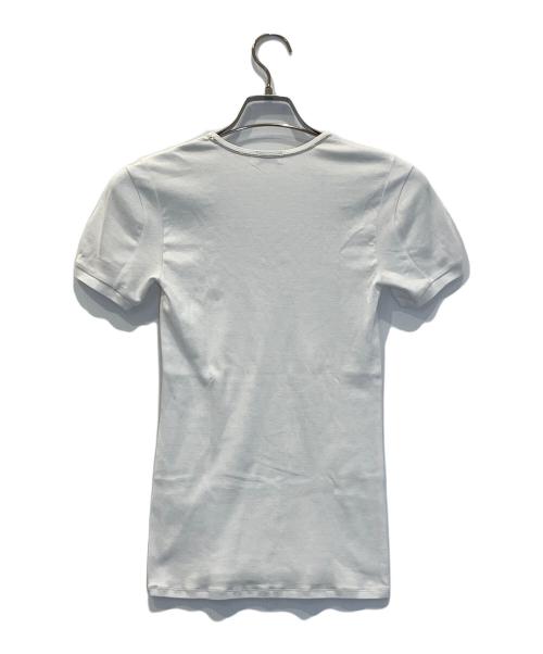 BRUNELLO CUCINELLI（ブルネロクチネリ）BRUNELLO CUCINELLI (ブルネロクチネリ) モニーレ装飾UネックTシャツ ホワイト サイズ:Sの古着・服飾アイテム