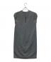 BRUNELLO CUCINELLI (ブルネロクチネリ) モニーレ装飾ノースリーブワンピース グレー サイズ:S：14000円