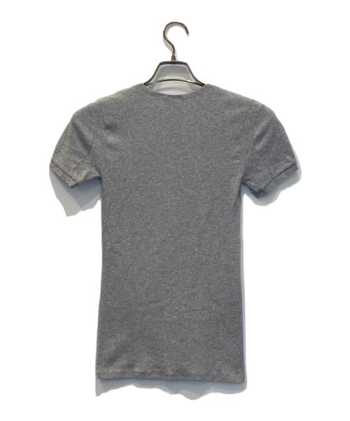 BRUNELLO CUCINELLI（ブルネロクチネリ）BRUNELLO CUCINELLI (ブルネロクチネリ) モニーレ装飾Uネックカットソー グレー サイズ:Sの古着・服飾アイテム