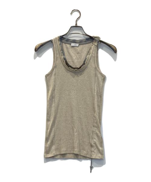BRUNELLO CUCINELLI（ブルネロクチネリ）BRUNELLO CUCINELLI (ブルネロクチネリ) ノースリーブカットソー ブラウン サイズ:Mの古着・服飾アイテム