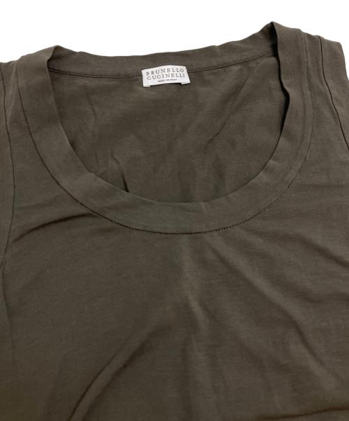 BRUNELLO CUCINELLI（ブルネロクチネリ）BRUNELLO CUCINELLI (ブルネロクチネリ) チェーン装飾ノースリーブカットソー ブラウン サイズ:Mの古着・服飾アイテム
