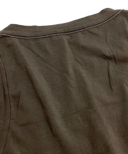 BRUNELLO CUCINELLI（ブルネロクチネリ）BRUNELLO CUCINELLI (ブルネロクチネリ) チェーン装飾ノースリーブカットソー ブラウン サイズ:Mの古着・服飾アイテム