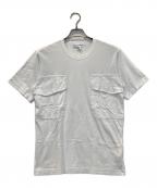 COMME des GARCONS SHIRTコムデギャルソンシャツ）の古着「ダブルポケットTシャツ」｜ホワイト