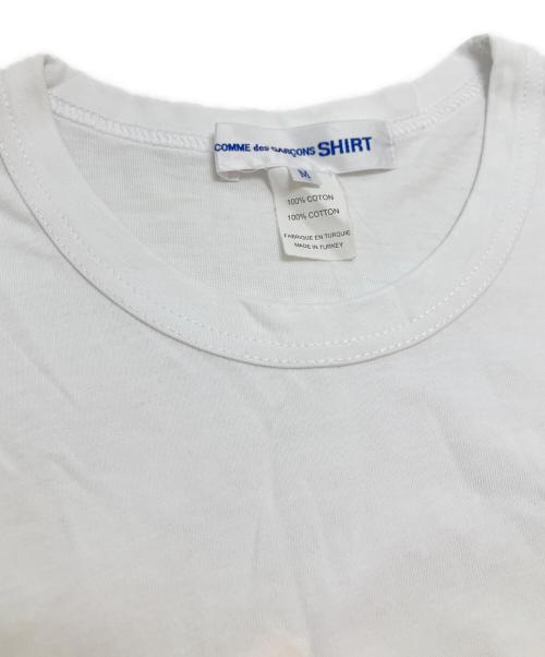 COMME des GARCONS SHIRT（コムデギャルソンシャツ）COMME des GARCONS SHIRT (コムデギャルソンシャツ) ダブルポケットTシャツ ホワイト サイズ:Mの古着・服飾アイテム
