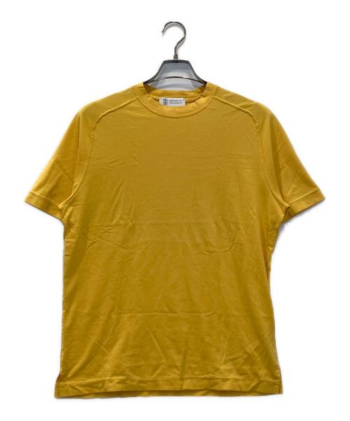 BRUNELLO CUCINELLI（ブルネロクチネリ）BRUNELLO CUCINELLI (ブルネロクチネリ) ラグランTシャツ イエロー サイズ:Sの古着・服飾アイテム