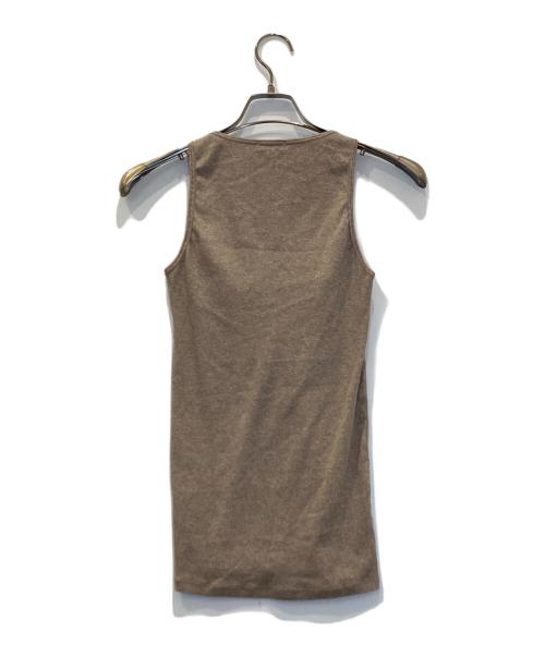 BRUNELLO CUCINELLI（ブルネロクチネリ）BRUNELLO CUCINELLI (ブルネロクチネリ) ノースリーブカットソー ブラウン サイズ:表記なしの古着・服飾アイテム
