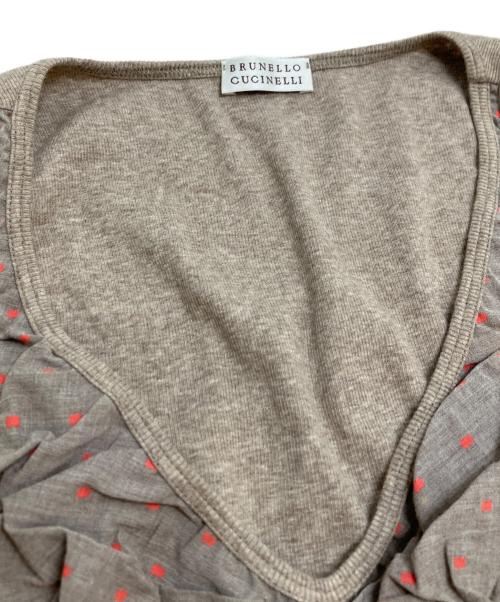 BRUNELLO CUCINELLI（ブルネロクチネリ）BRUNELLO CUCINELLI (ブルネロクチネリ) ノースリーブカットソー ブラウン サイズ:表記なしの古着・服飾アイテム