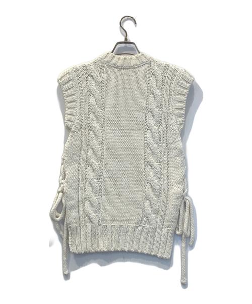 Chloe（クロエ）Chloe (クロエ) ノースリーブケーブルニット ホワイト サイズ:Sの古着・服飾アイテム