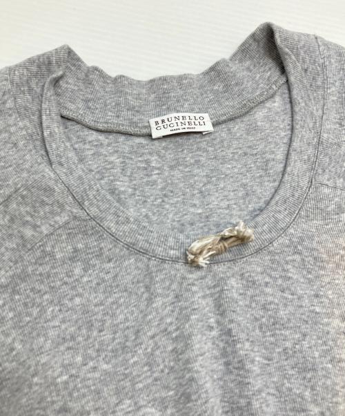 BRUNELLO CUCINELLI（ブルネロクチネリ）BRUNELLO CUCINELLI (ブルネロクチネリ) Uネックカットソー グレー サイズ:Mの古着・服飾アイテム