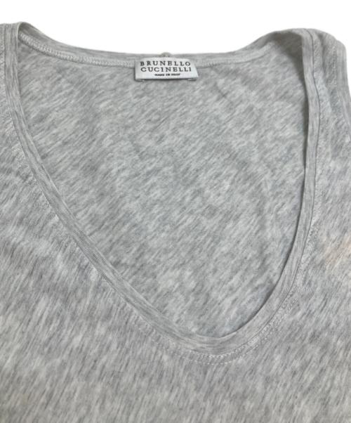 BRUNELLO CUCINELLI（ブルネロクチネリ）BRUNELLO CUCINELLI (ブルネロクチネリ) ノースリーブカットソー グレー サイズ:Sの古着・服飾アイテム