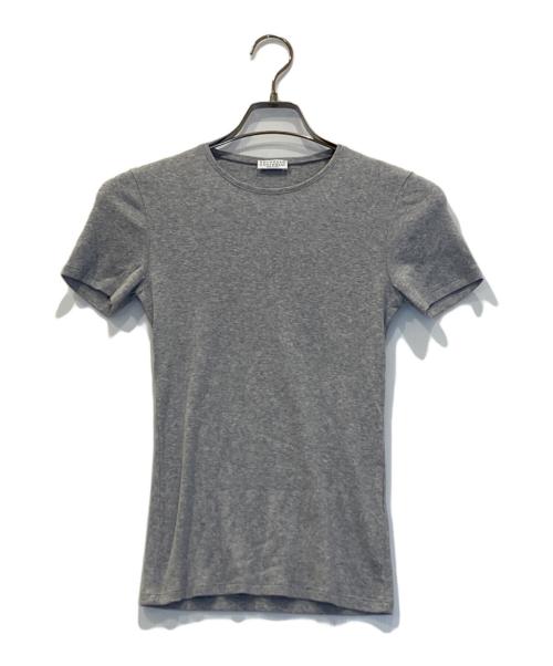 BRUNELLO CUCINELLI（ブルネロクチネリ）BRUNELLO CUCINELLI (ブルネロクチネリ) 半袖カットソー グレー サイズ:Sの古着・服飾アイテム
