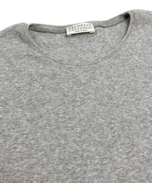 BRUNELLO CUCINELLI（ブルネロクチネリ）BRUNELLO CUCINELLI (ブルネロクチネリ) 半袖カットソー グレー サイズ:Sの古着・服飾アイテム