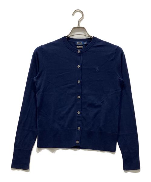 POLO RALPH LAUREN（ポロ・ラルフローレン）POLO RALPH LAUREN (ポロ・ラルフローレン) ポニー刺繍カーディガン ネイビー サイズ:Sの古着・服飾アイテム